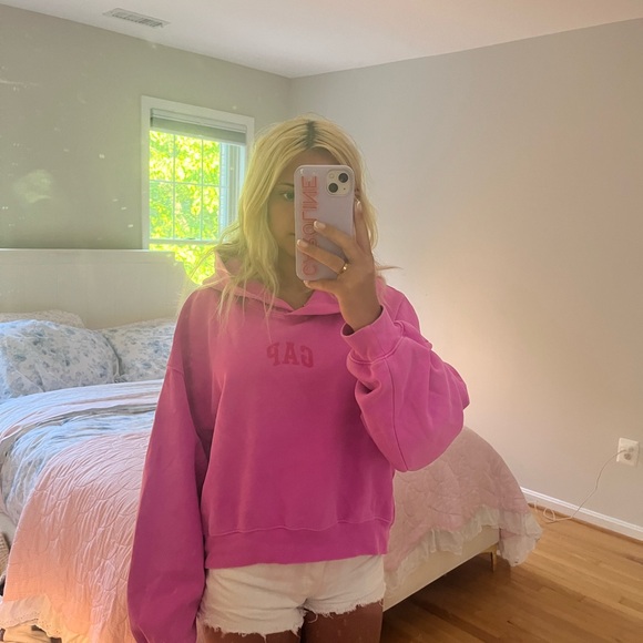 GAP Pink Oversized Sweatshirt Relaxed Fit - Picture 1 of 1